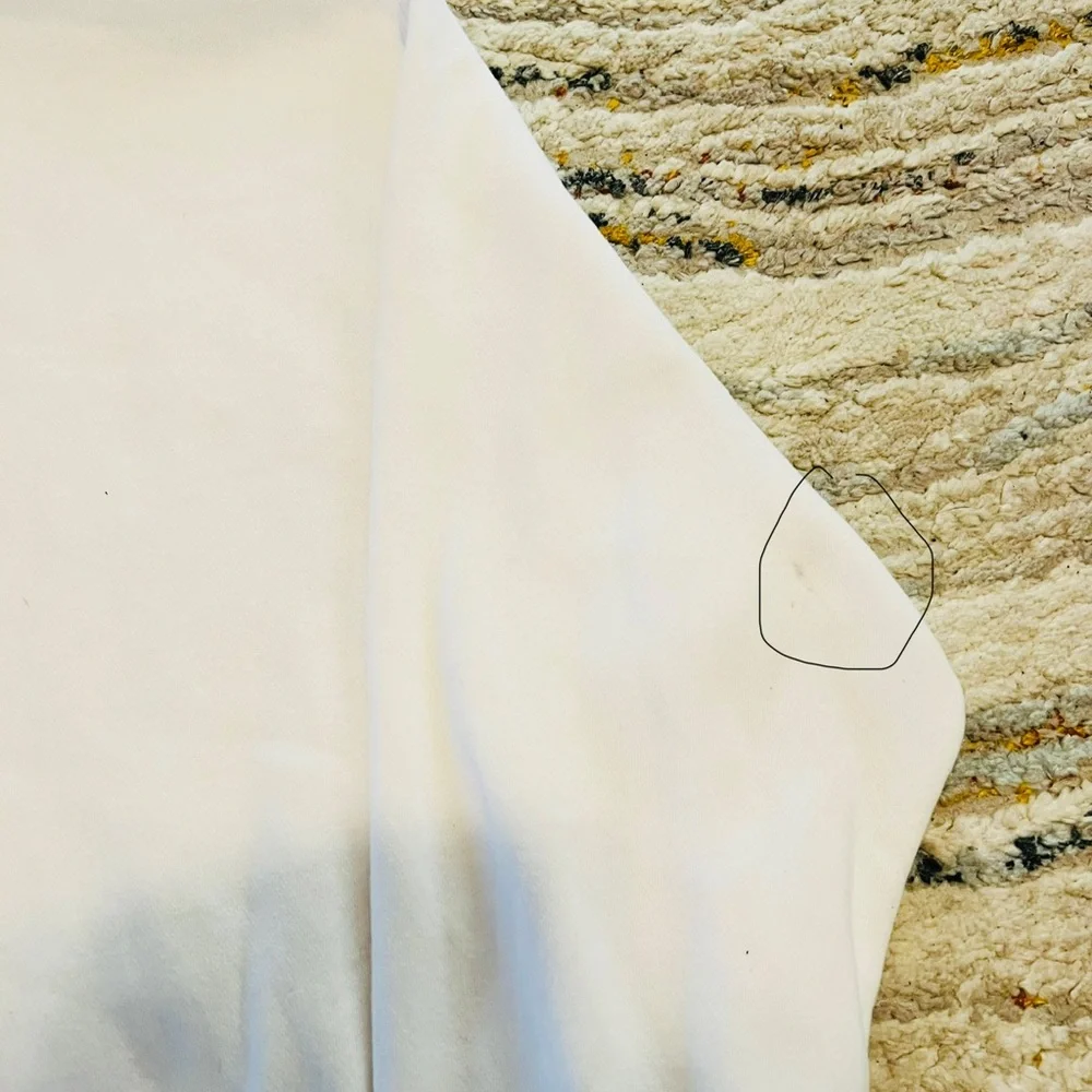 Nike Women's White Hoodie with Black Logo - Picture 4 of 4